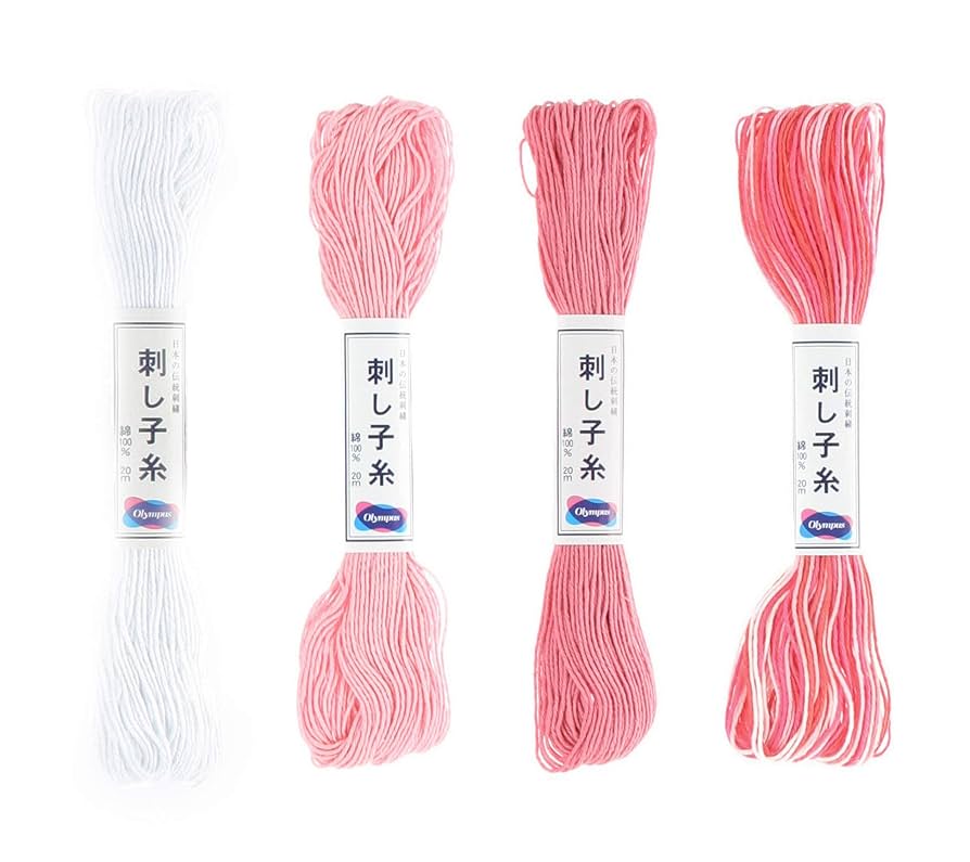 Amazon.com: Olympus Sashiko Thread 20m Skein Color Bundles
